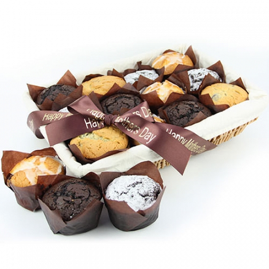 12 Assorted Muffins Basket delivery to UK [United Kingdom]