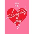 14Th Feb Happy Valentines Day Card